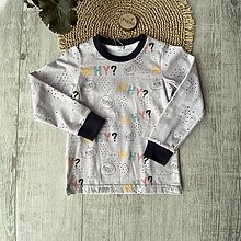 Detské oblečenie - tričko WHY - 16066442_