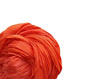 Šály a nákrčníky - "orange" hodvábny šál (pléd, štóla) skladom - 16065506_