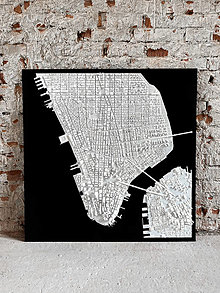 Dekorácie - Lower Manhattan | New york | 3D Printed City | /100cm - 16064640_