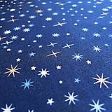 Textil - nočné hviezdy, 100 % bavlna Francúzsko, šírka 140 cm - 16069473_
