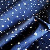 Textil - nočné hviezdy, 100 % bavlna Francúzsko, šírka 140 cm - 16069475_