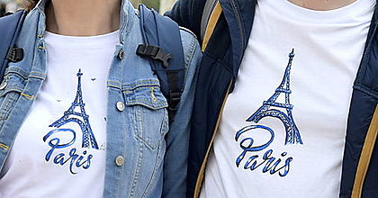 Topy, tričká, tielka - Rodinné tričká  - spomienky na Paríž - 16070238_