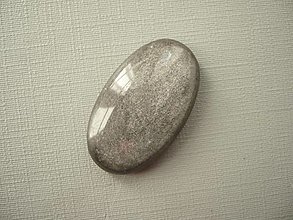Minerály - Kabošon - obsidián stříbrný 28 mm, č.10f - 16070372_