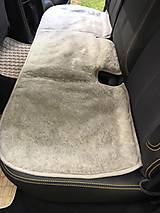 Úžitkový textil - RUNO SHOP Hrejivý sedák do auta nissan navara 100 % ovčie rúno vo vlase proti prechladnutiu a prehriatiu Grey na mieru - 16075236_
