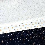 Textil - hviezdičky, 100 % bavlna Francúzsko, šírka 150 cm - 16074572_