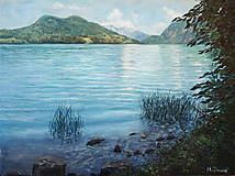 Obrazy - Pri modrom jazere - 16073002_