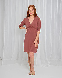 Nočná bielizeň - Nočná košeľa Juliet - old pink - 16073340_