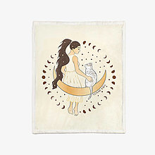Detský textil - Sherpa deka - Luna - 16072517_