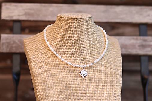 Choker riečne perly