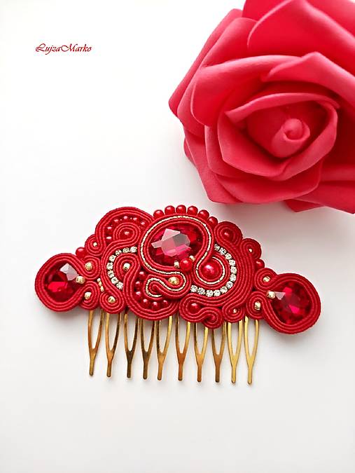 Náramky - Frida soutache hrebienok - 16074823_