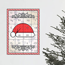 Papiernictvo - Netradičný adventný kalendár cartoon ornamental - čiapka - 16073772_