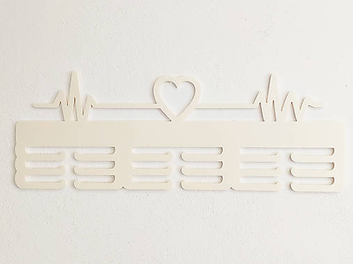 Vešiak na medaile pulz tep srdca 55cm NEUTRÁLNY motív