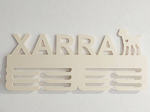 Vešiak na medaily s menom pre PSÍKA 45cm Border terier