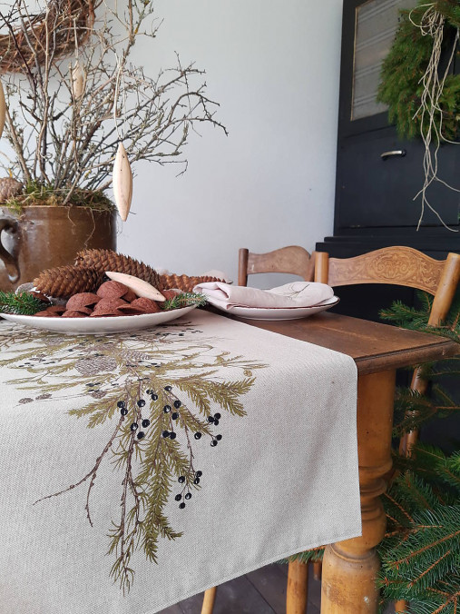 Úžitkový textil - Štóla ihličňany - 16080425_