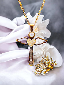 Náhrdelníky - Láska, viera, nádej | náhrdelník  (Zlatá) - 16080579_