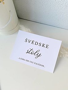 Tabuľky - Švédske stoly - kartička - 16078624_