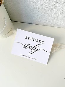 Tabuľky - Švédske stoly - kartička - 16078631_