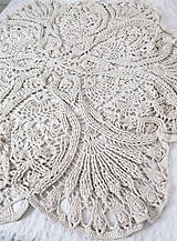 Úžitkový textil - Veľký okrúhly koberec "mandala" ⌀ 165 cm - 16079421_