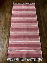 Úžitkový textil - Ružový koberec s pruhmi - 16082936_