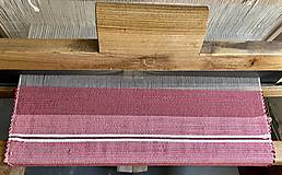 Úžitkový textil - Ružový koberec s pruhmi - 16082937_