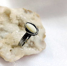 Prstene - Prsteň s perleťou ^MALATI^ - 16083738_