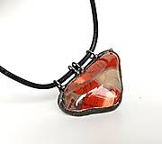 Náhrdelníky - Cínový šperk - Krása achátu. - 16081395_