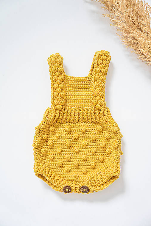 Detské oblečenie - Merino body horčicové - 16082867_