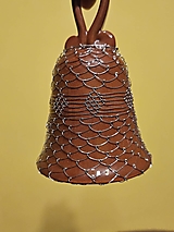 Dekorácie - Opletaný keramický zvonček 2 - 16084221_