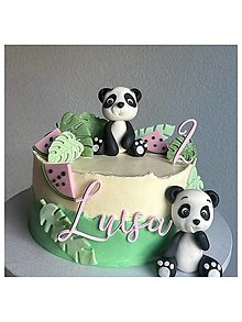 Dekorácie - Panda na tortu - 16082333_