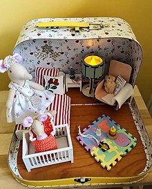 Hračky - Čarovný kufrík s myškou a bábom - 16082147_