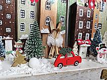 Dekorácie - Vianočná dekorácia ,,Santova dedinka,, - 16086954_