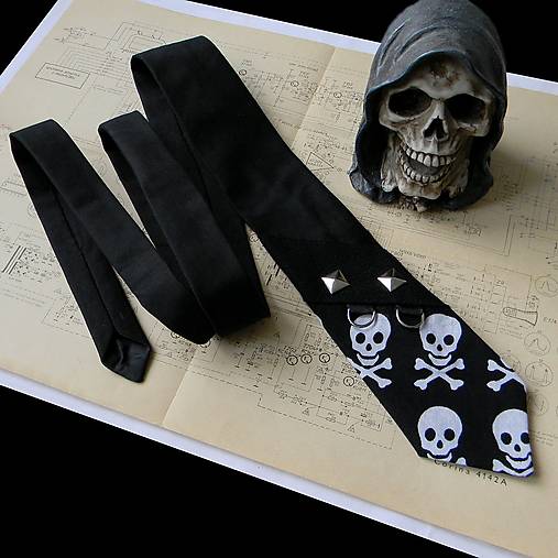 Pánske doplnky - Rocková pánska kravata  - 16088542_