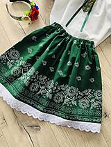 Detské oblečenie - Dievčenský kroj v zelenom s bondúrou - 16085998_