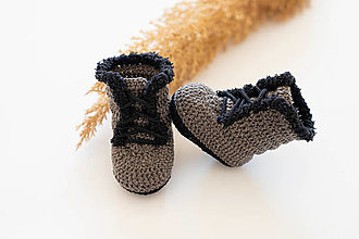 Detské topánky - Merino papučky hnedé - 16087936_