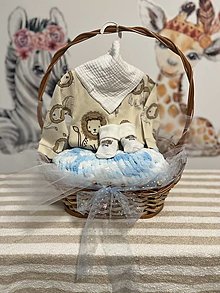 Detský textil - darčekový kôš pre najmenších - 16086755_
