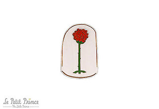 Brošne - Drevená brošňa Ruža Malého princa - 16091609_
