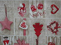 Textil - Látka Vianočné obrázky - 16089505_