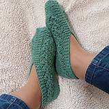 Ponožky, pančuchy, obuv - Papučky ovčia vlna - 16089271_
