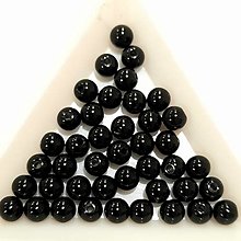 Korálky - Korálky COLOR plast 6mm-30ks (čierna) - 16092397_