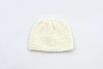 Detské čiapky - Biela čiapka MERINO - 16091416_