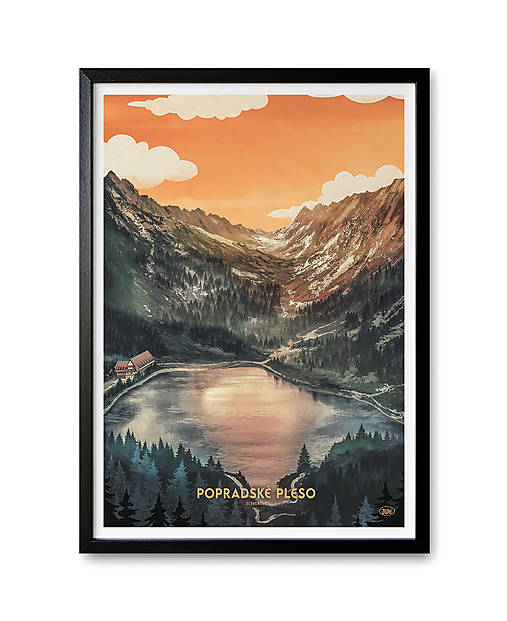 Grafika - Poster Popradské pleso - 16091494_