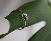 Prstene - Strieborný prsteň bublifuk - 16091676_