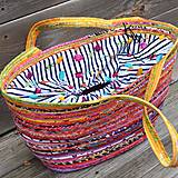 Veľké tašky - Taška ze šňůry (nejen) plážová – uzavíratelná - 16091512_