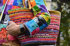 Veľké tašky - Taška ze šňůry (nejen) plážová – uzavíratelná - 16091514_