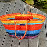 Veľké tašky - Taška ze šňůry (nejen) plážová – jednoduchá - 16091540_