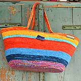 Veľké tašky - Taška ze šňůry (nejen) plážová – jednoduchá - 16091542_