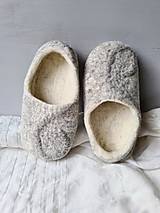 Ponožky, pančuchy, obuv - Vlnené papuče plstené - 16095124_