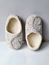 Ponožky, pančuchy, obuv - Vlnené papuče plstené - 16095127_