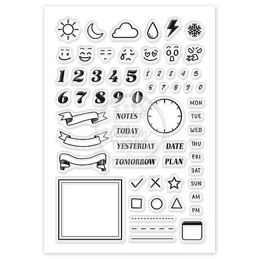 Nástroje - (9020) Silikónové pečiatky - 1 balenie - 16094025_
