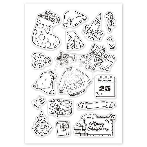 Nástroje - (9028) Silikónové pečiatky - 1 balenie - 16094126_